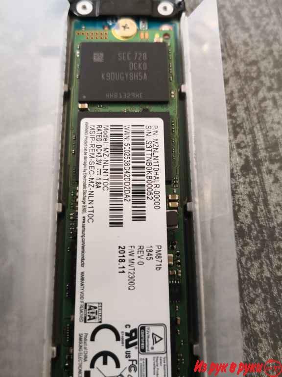 Жёсткий диск SSD 256GB Samsung MZVLB256HAHQ (ЖД для ноутбука 2.5", M2,