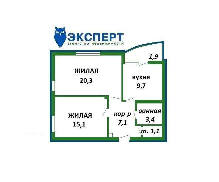 Продажа 2-х комнатной квартиры в г. Минске, ул. Ольшевского, дом 1-Б