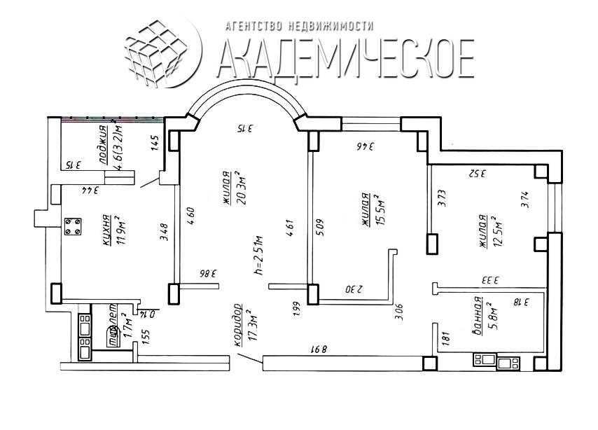 Продажа 3-х комнатной квартиры в г. Минске, ул. Притыцкого, дом 73