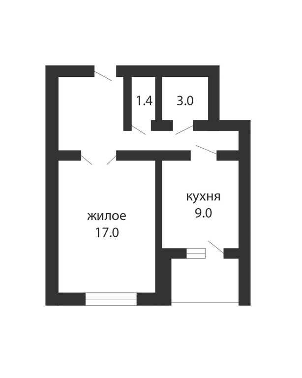 1-КОМНАТНАЯ КВАРТИРА В МКР. КОВАЛЕВО