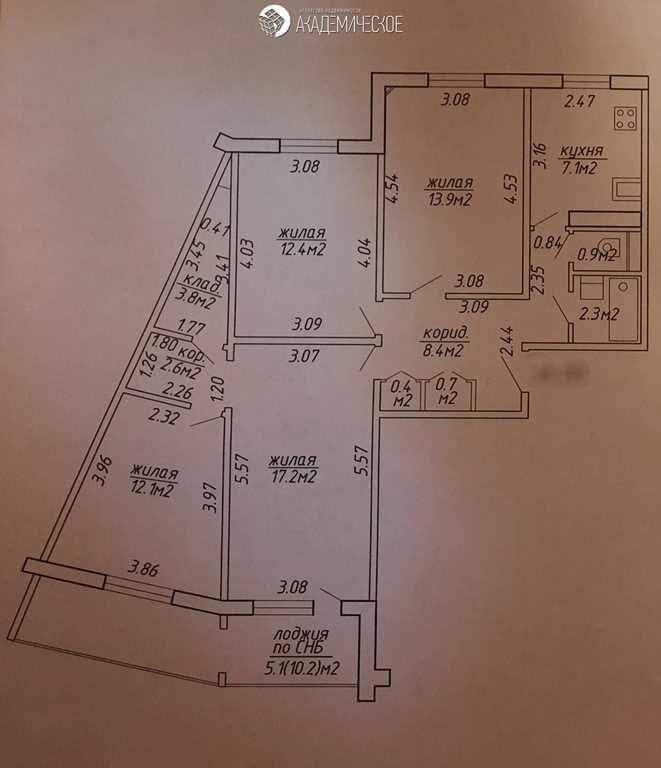 Продажа 4-х комнатной квартиры в г. Минске, ул. Притыцкого, дом 106