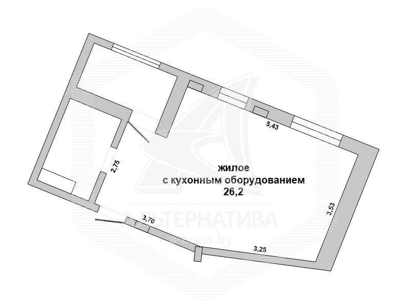 Продажа однокомнатной квартиры в Бресте, ул. Сикорского