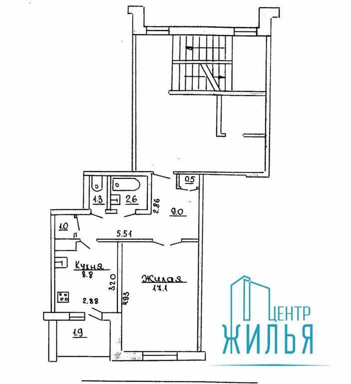 Продажа 1 комнатной квартиры в г. Гродно, просп. Купалы, дом 61