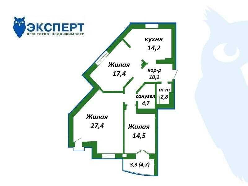 Продажа 3-х комнатной квартиры в г. Минске, просп. Дзержинского, дом 2