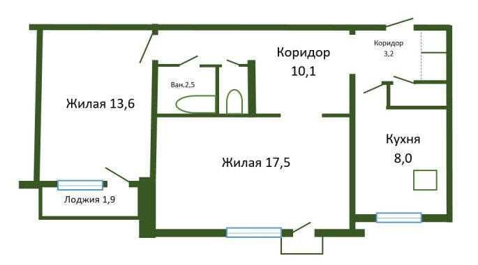 Просторная квартира с ремонтом на Тавлая, 35.