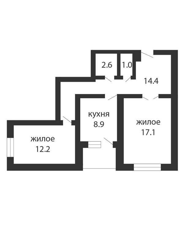 2-КОМНАТНАЯ КВАРТИРА ПОЛНОСТЬЮ ГОТОВА К ПРОЖИВАНИЮ