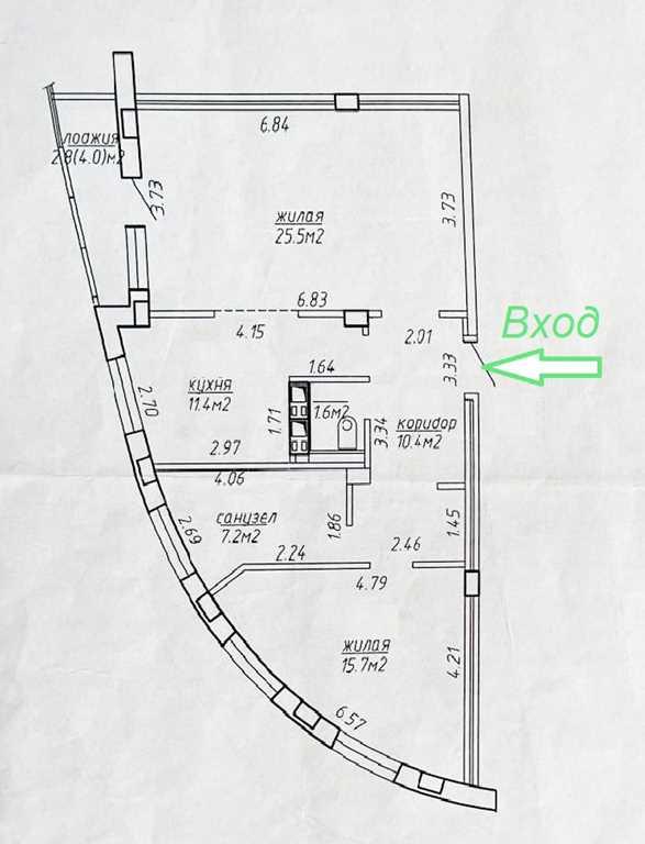 Продаётся 2-к. квартира г. Минск, Одоевского, 115А