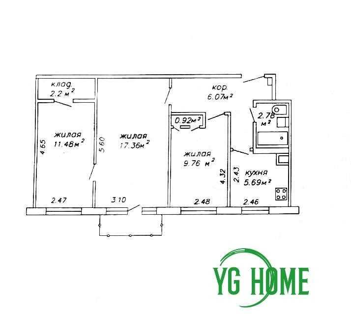 Продажа 3-х комнатной квартиры в г. Минске, ул. Хоружей, дом 33