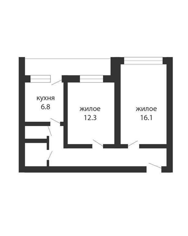 2-КОМНАТНАЯ КВАРТИРА ПО ОТЛИЧНОЙ СТОИМОСТИ