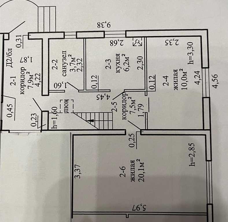 Продажа половины 2-этажного дома