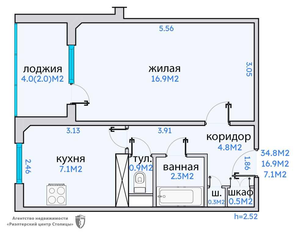 Продажа 1-комнатной квартиры