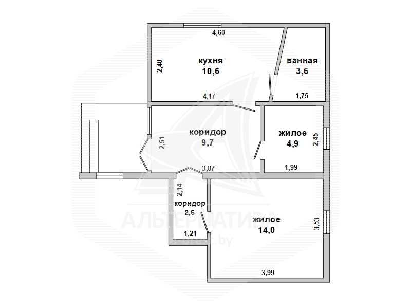 Продажа квартиры в блокированном доме в Бресте, ПЛОСКА