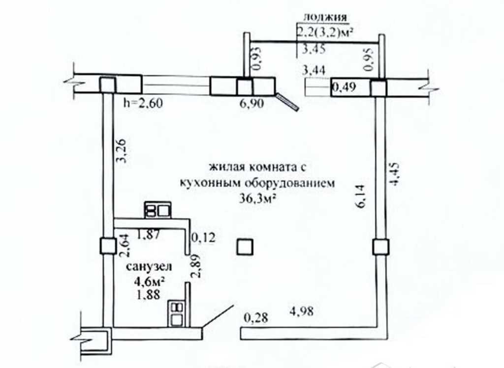 Продажа 1 комнатной квартиры в г. Могилеве, ул. Гагарина, дом 2-а