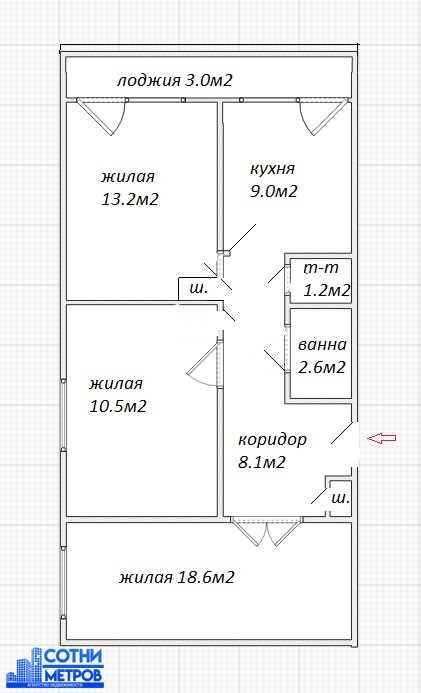 3-комнатная квартира в Колодищах с современным ремонтом и бытовой техн