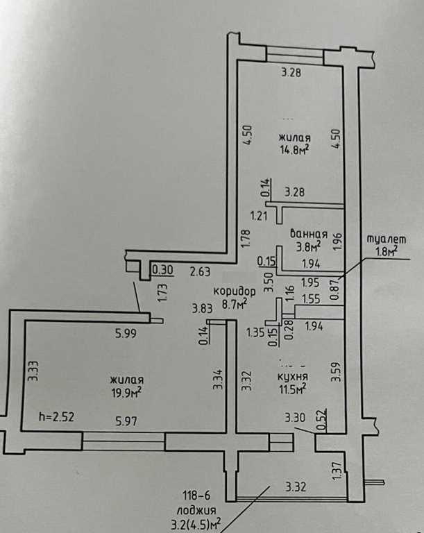 2-ка в кирпичном доме. 2021 года.