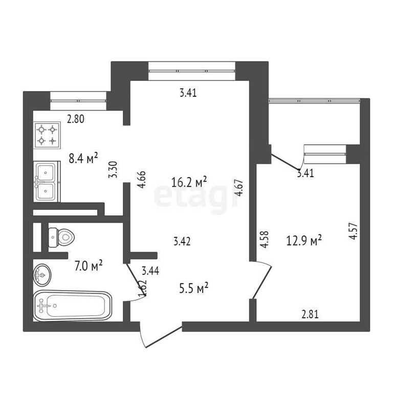 Продажа 2-х комнатной квартиры в г. Минске, ул. Заславская, дом 25