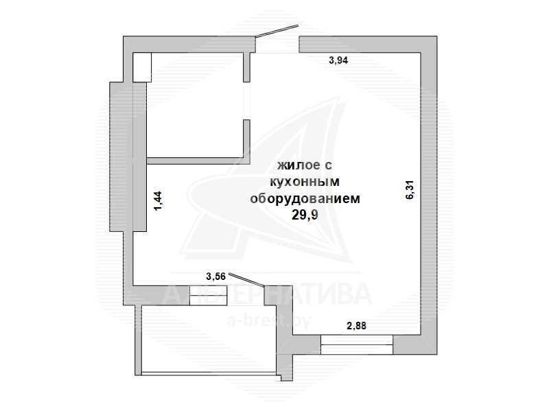 Продажа однокомнатной квартиры в Бресте, ул. Гоголя