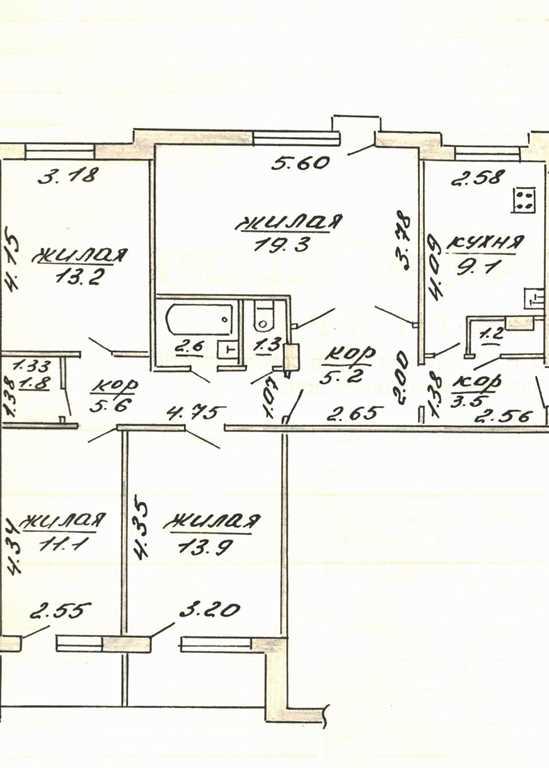 Продажа 4-х комнатной квартиры в г. Гродно, ул. Дзержинского, дом 135