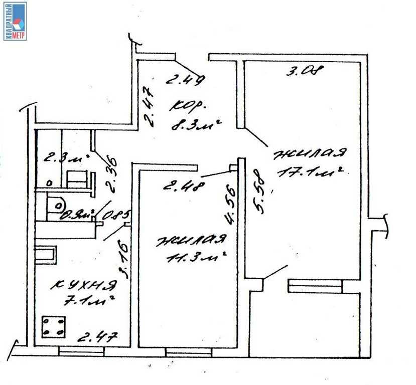 Продажа 2-х комнатной квартиры в г. Минске, ул. Шаранговича, дом 49-1