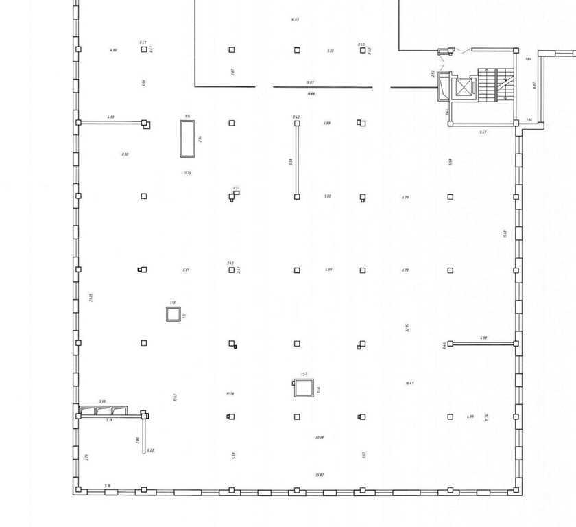 Торговое помещение 1111,9 м.кв. open space на 2 этаже ТЦ "Океан"