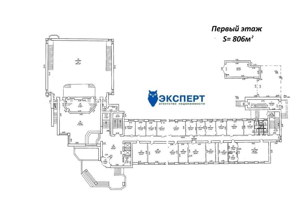 Продажа помещения под медицинский центр от 500м до 1000м!