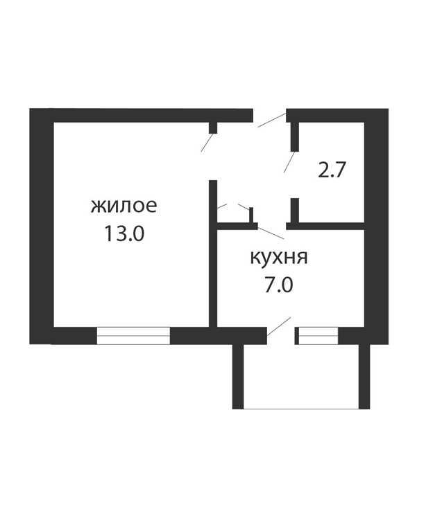 1-КОМНАТНАЯ КВАРТИРА В МКР. РЕЧИЦА