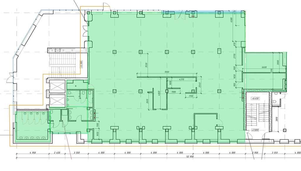 Аренда open space под услуги 796,5 кв.м. на 2 этаже по ул. Я. Лучины, 