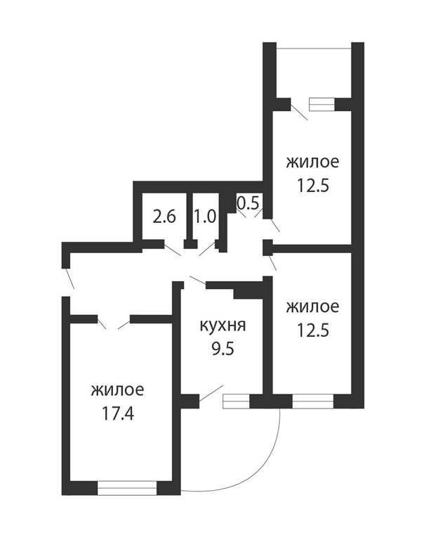 Уютная 3-комнантная квартира в мкр. Ковалево