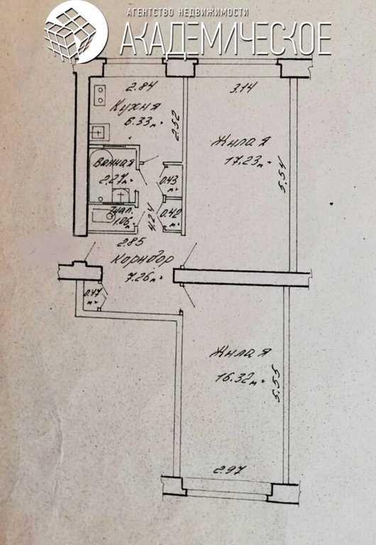 Продажа 2-х комнатной квартиры в г. Минске, ул. Цнянская, дом 25