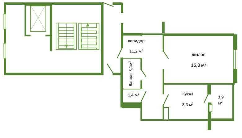 Продажа 1 комнатной квартиры, г. Лида, ул. Машерова, дом 5