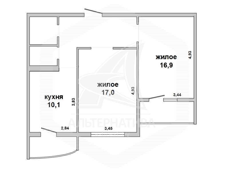 Продажа двухкомнатной квартиры в Бресте, ул. Луцкая