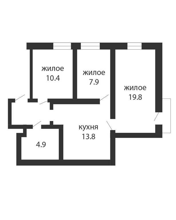 3-КОМНАТНАЯ КВАРТИРА В САМОМ ЦЕНТРЕ БРЕСТА