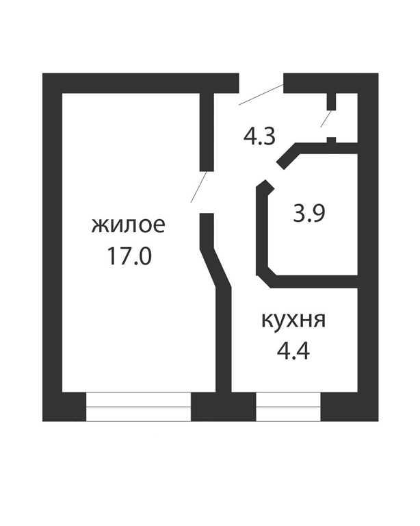 1-комнатная квартира по ул. Бауманская