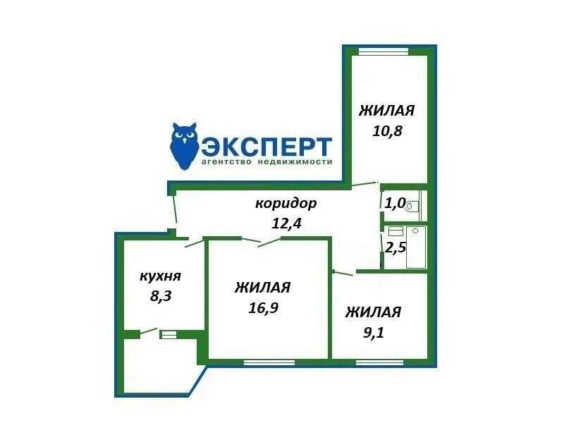 Уютная 3-х комнатная квартира в теплом кирпичном доме.(возможен обмен 