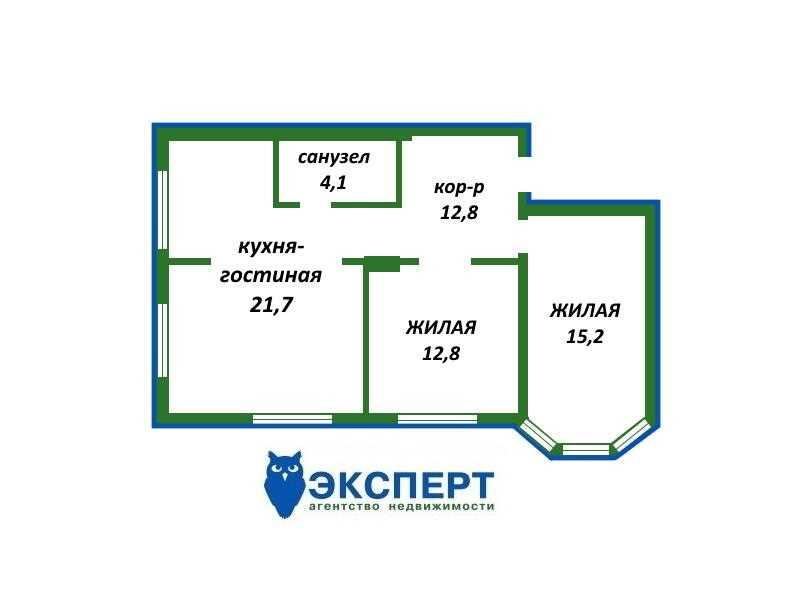 Сталинка с отличным ремонтом у метро Партизанская (5 мин.пешком) Любим