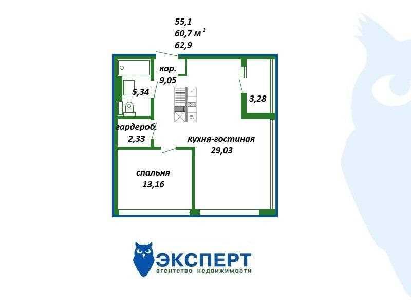 Продажа квартиры с хорошим ремонтом, ул. Аэродромная, 18