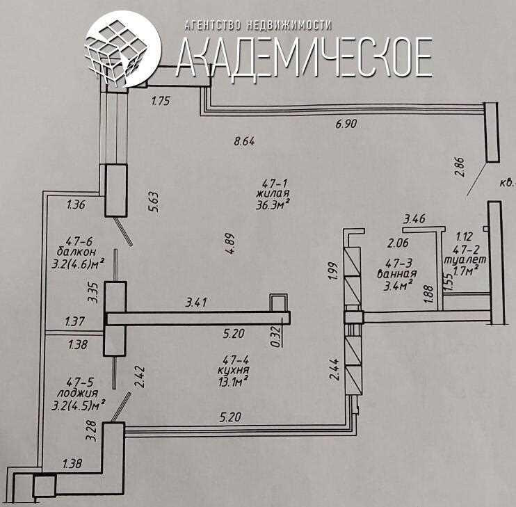 Продажа 2-х комнатной квартиры в г. Минске, просп. Победителей, дом 13