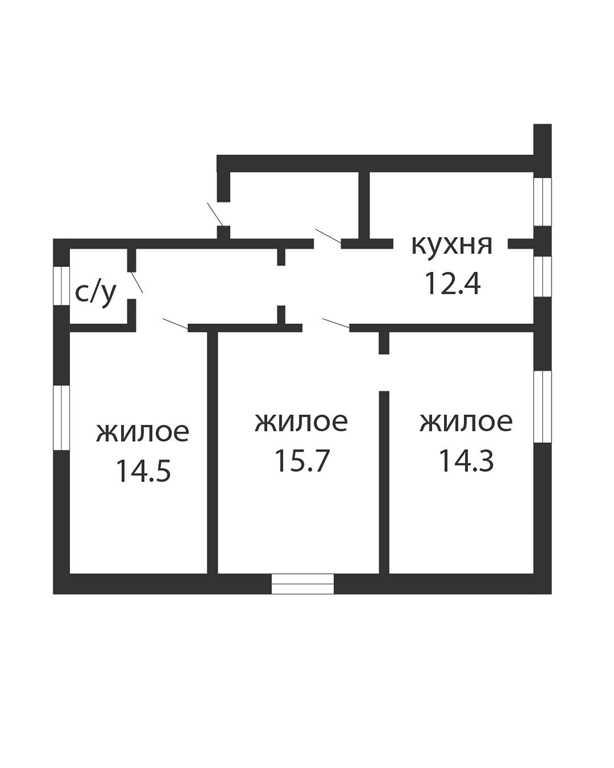 3-комнатная квартира, ул. Пушкинская