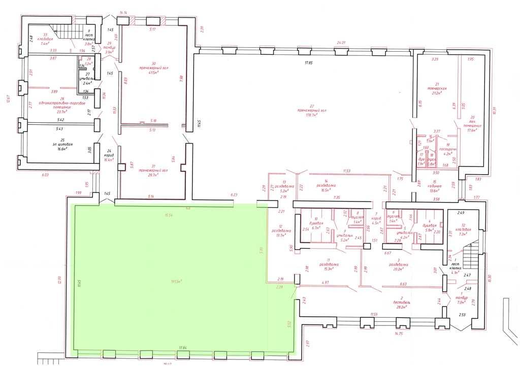 Аренда 191.5 м.кв. на пер. Северный 17, 1 этаж