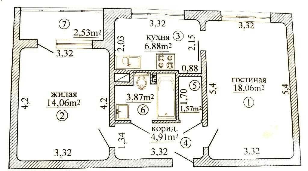 Отличная 2- х комнатная квартира с хорошим ремонтом рядом с парком по 