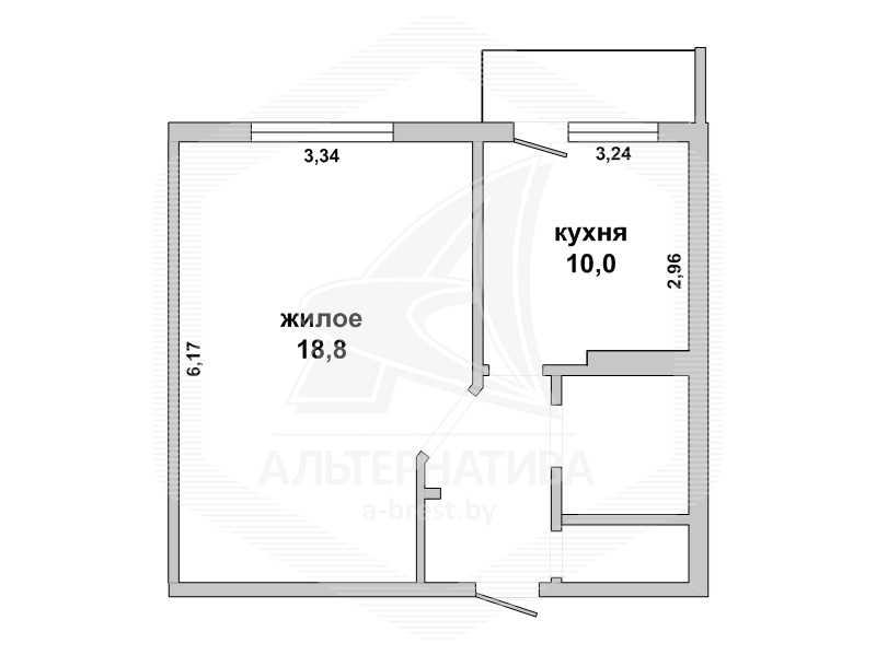 Продажа однокомнатной квартиры в Бресте, ул. Морозова