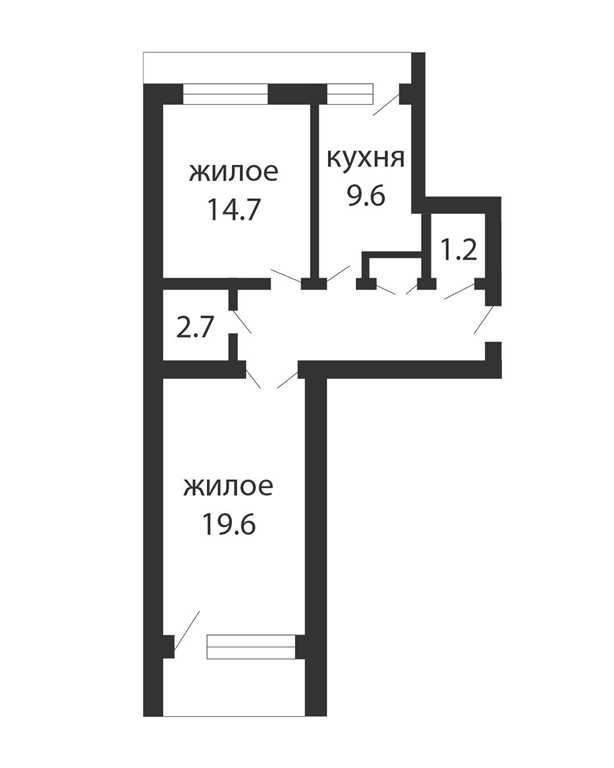 2-КОМНАТНАЯ КВАРТИРА В МКР. ВОСТОК