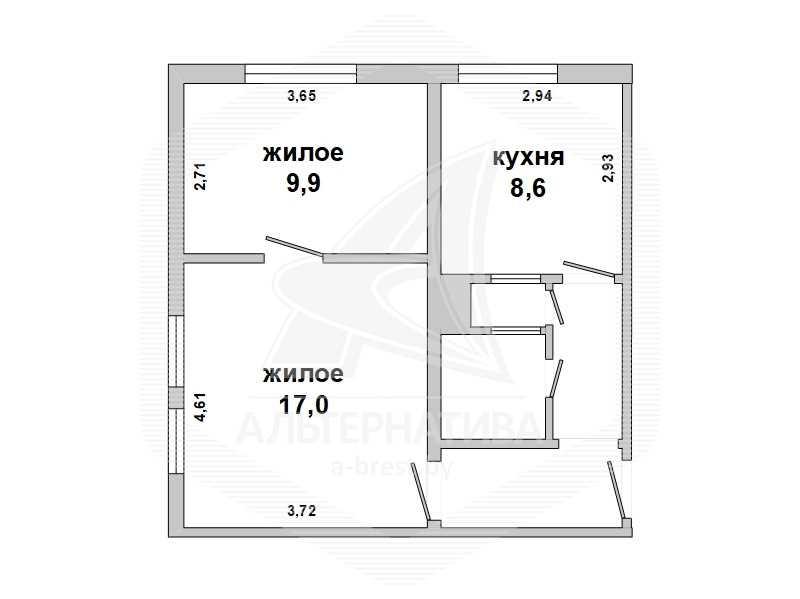 Продажа двухкомнатной квартиры в Бресте, ул. Дзержинского