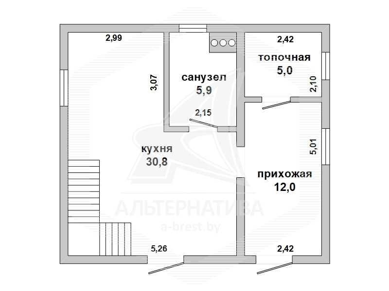 Продажа коробки дачного дома в Брестском районе, Каменецкое направлени