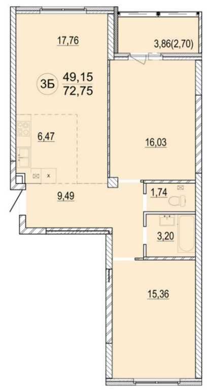 Продажа 3-х комнатной квартиры в г. Минске, ул. Грушевская, дом 21