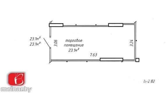 Продажа торгового помещения в ЖК "Маяк Минска" 23.1м2