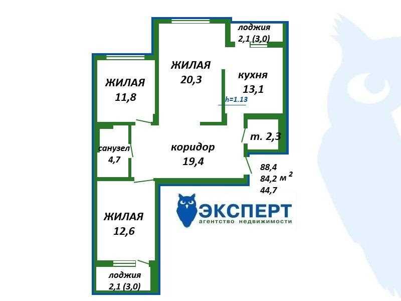 Продажа 3-комнатной квартиры, г. Минск, ул. Ложинская, 18