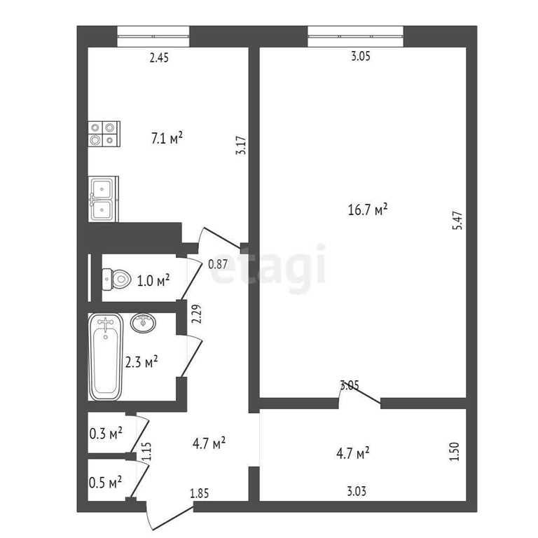 Продается  квартира, всего в нескольких минутах езды от рынка Комаровк