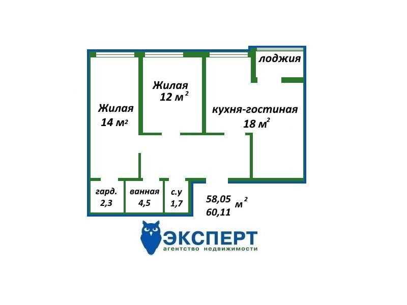 Продажа готовой 3х ком. в ЖК «Гармония»