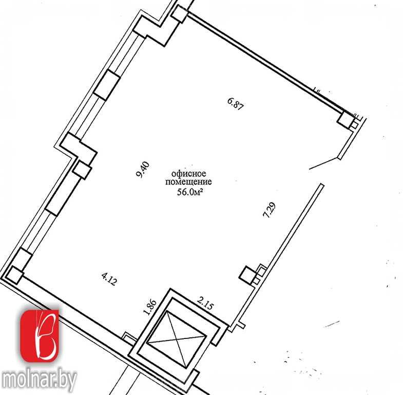 Аренда офисного помещения по ул. Мазурова, 1